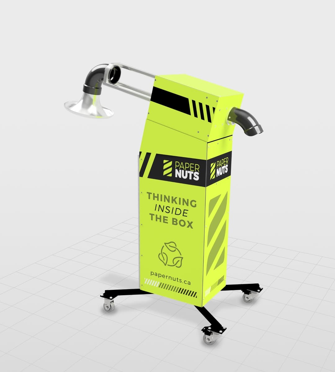 Paper Nuts factory-in-a-box machine